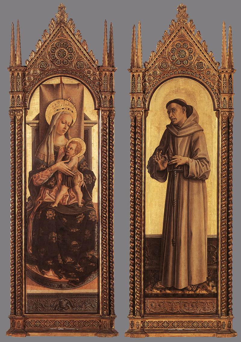 Madonna and Child; St Francis of Assisi dfg